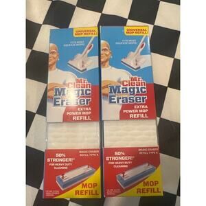 Mr Clean Magic Eraser Powet mop refill fits most squeeze mop set of 2